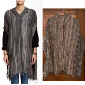 Vintage Size XS/S Free People sleeveless cape with fringe